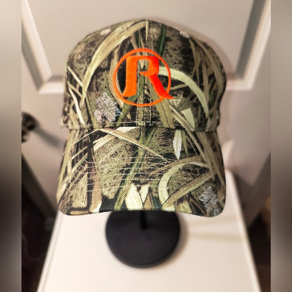 Mossy Oak Camo Baseball Cap – Embroidered Orange Logo Wildlife Hunting Hat NWT